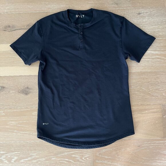 BYLT Basics Blue Short Sleeve Tee Athletic Style - Picture 1 of 4